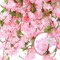 12-Pack Pink Cherry Blossom Flower Vines, 92.5ft for Party Decor